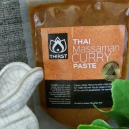 Massaman Thai Curry paste from pipers food. Winner of a Gold medal at the Australian Food fair Melbourne