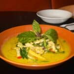 Thai green curry with chicken