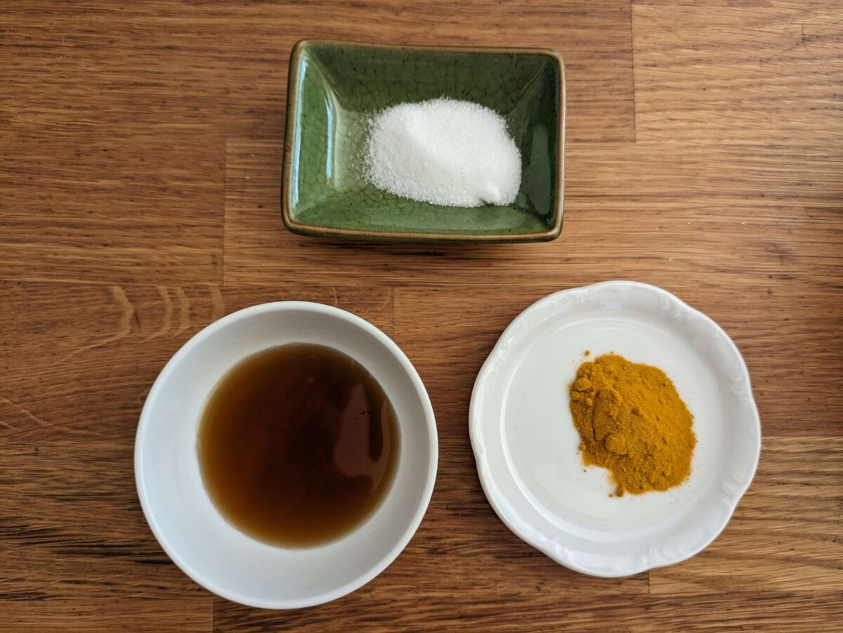 "Key ingredients for flavorful Thai chicken satay marinade"