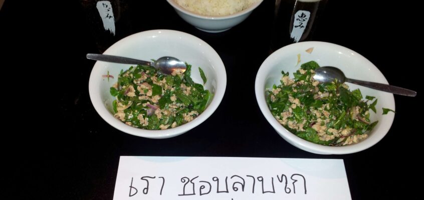 There’s nothing better than a bowl of Thai Chicken Laab.